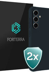 Forterra Forterra Samsung Galaxy A37 Hoesje Siliconen - Donkerblauw - 2 PACK