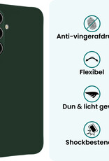 Forterra Forterra Samsung Galaxy A37 Hoesje Siliconen - Donkergroen - 2 PACK
