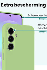 Forterra Forterra Samsung Galaxy A37 Hoesje Siliconen - Groen - 2 PACK