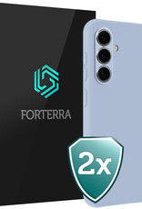 Forterra Forterra Samsung Galaxy A37 Hoesje Siliconen - Lichtblauw - 2 PACK