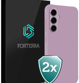 Forterra Forterra Samsung Galaxy A37 Hoesje Siliconen - Lila - 2 PACK