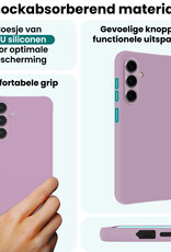 Forterra Forterra Samsung Galaxy A37 Hoesje Siliconen - Lila - 2 PACK