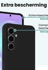 Forterra Forterra Samsung Galaxy A37 Hoesje Siliconen - Zwart - 2 PACK