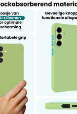 Forterra Forterra Samsung Galaxy A37 Hoesje Siliconen Met Screenprotector - Groen