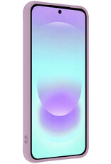 Forterra Forterra Samsung Galaxy A37 Hoesje Siliconen Met Screenprotector - Lila