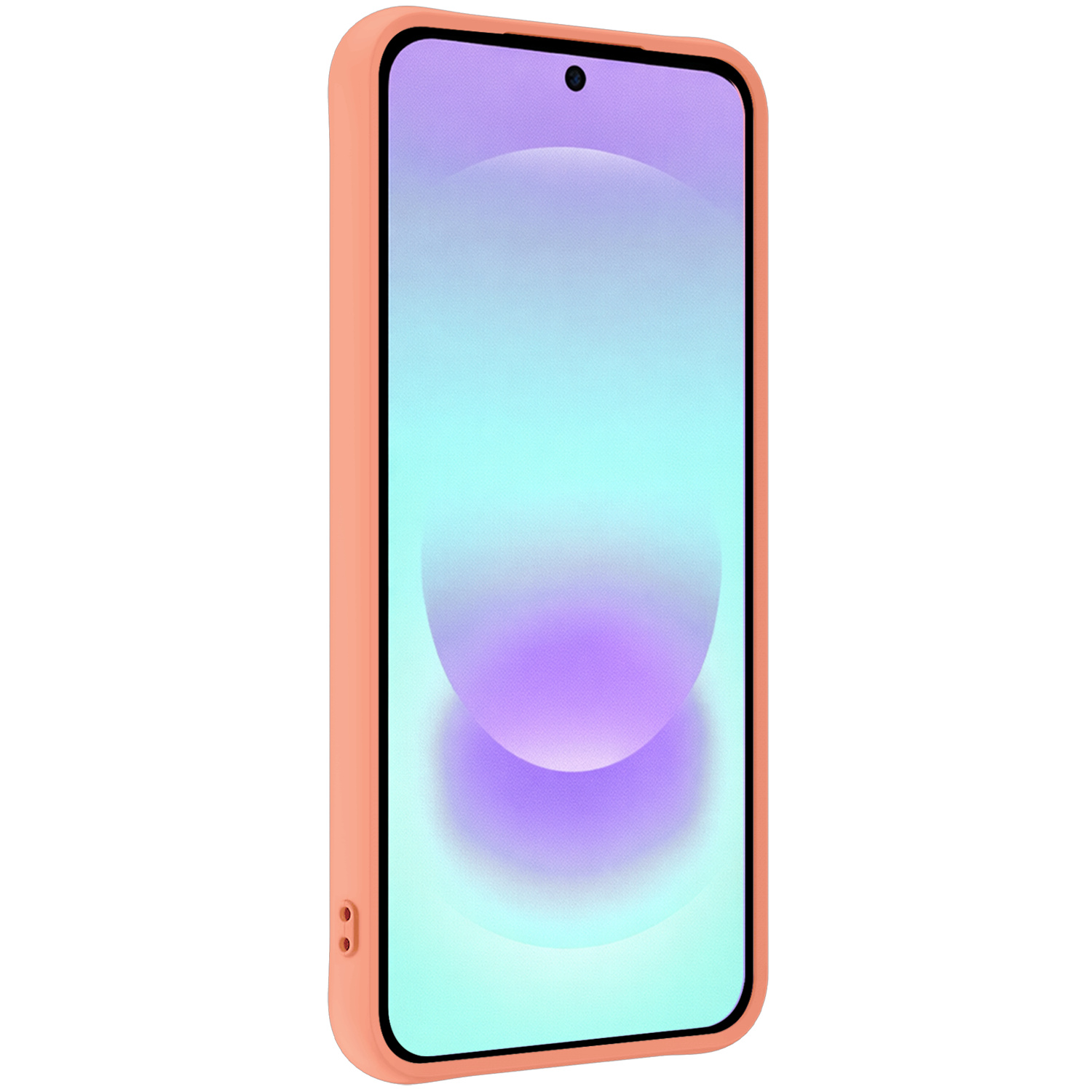 Forterra Forterra Samsung Galaxy A37 Hoesje Siliconen Met Screenprotector - Perzik