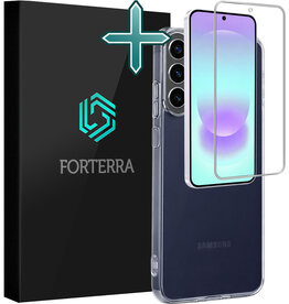 Forterra Forterra Samsung Galaxy A37 Hoesje Siliconen Met Screenprotector - Transparant