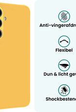 Forterra Forterra Samsung Galaxy A37 Hoesje Siliconen Met 2x Screenprotector - Geel