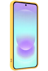 Forterra Forterra Samsung Galaxy A37 Hoesje Siliconen Met 2x Screenprotector - Geel