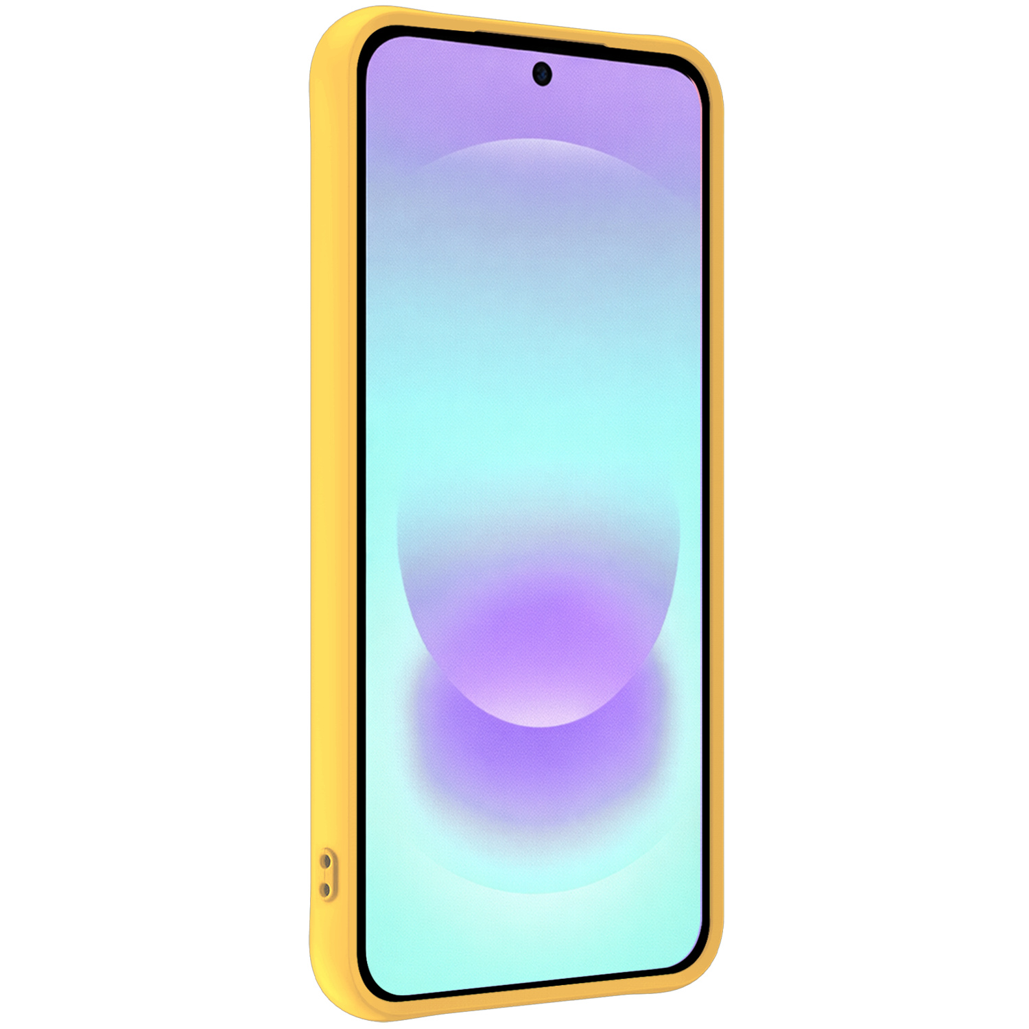 Forterra Forterra Samsung Galaxy A37 Hoesje Siliconen Met 2x Screenprotector - Geel