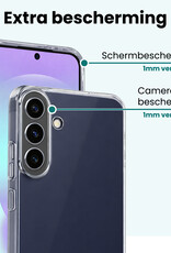 Forterra Forterra Samsung Galaxy A37 Hoesje Siliconen Met 2x Screenprotector - Transparant