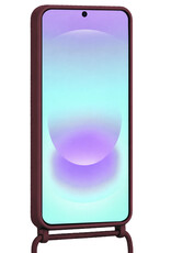 Forterra Forterra Samsung Galaxy A37 Hoesje Pashouder met Koord - Aubergine - 2 PACK