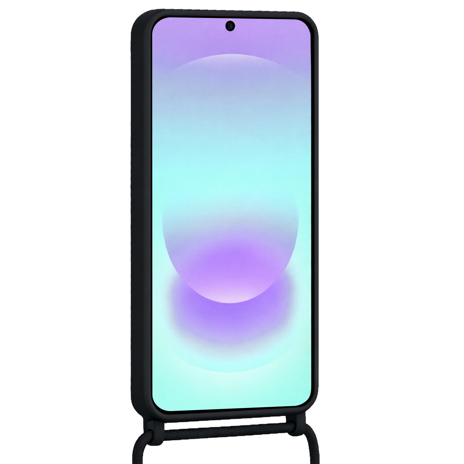 Forterra Forterra Samsung Galaxy A37 Hoesje Pashouder met Koord - Zwart - 2 PACK