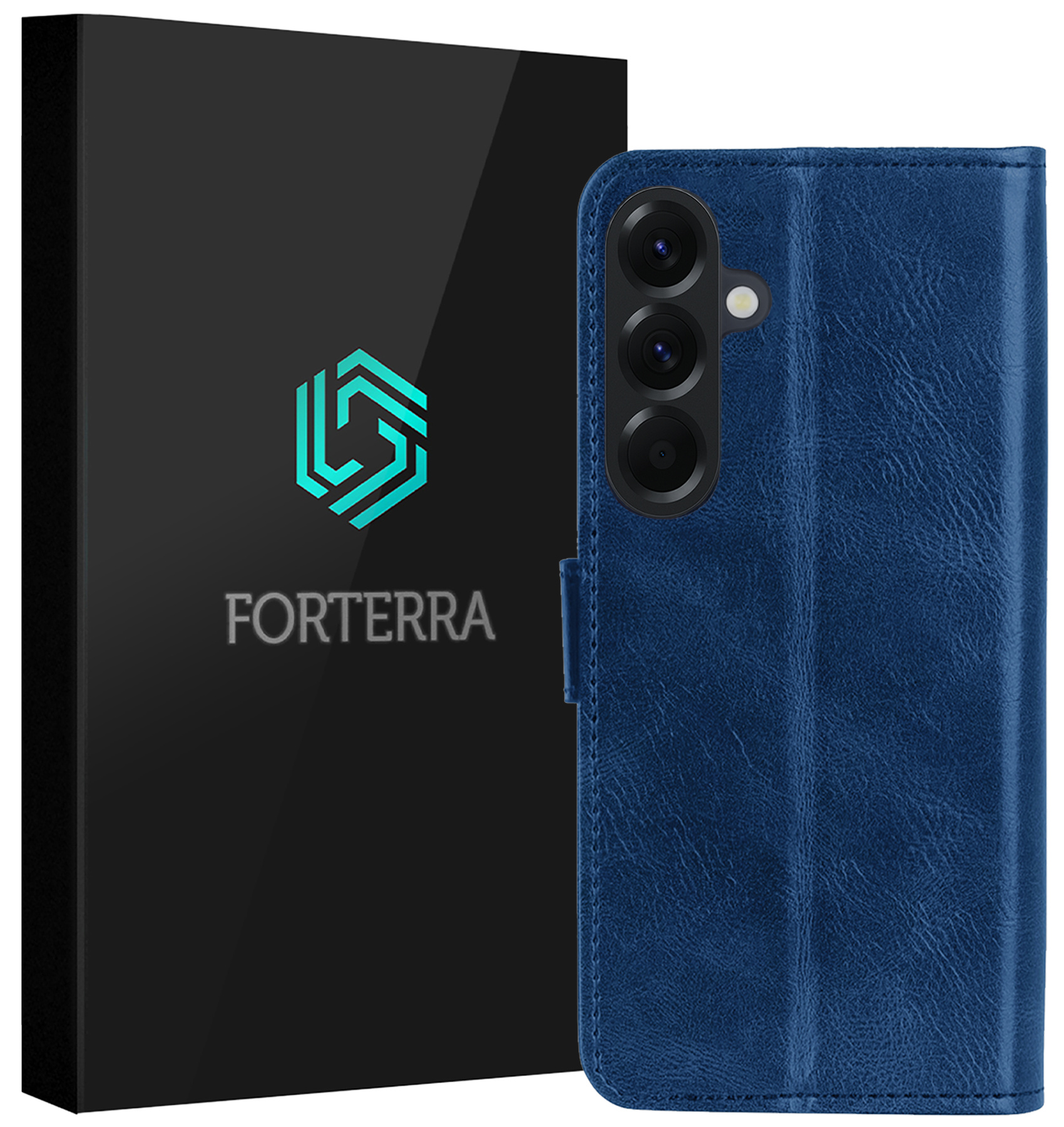 Forterra Forterra Samsung Galaxy A37 Hoesje Bookcase - Donkerblauw