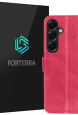 Forterra Forterra Samsung Galaxy A37 Hoesje Bookcase - Donkerroze