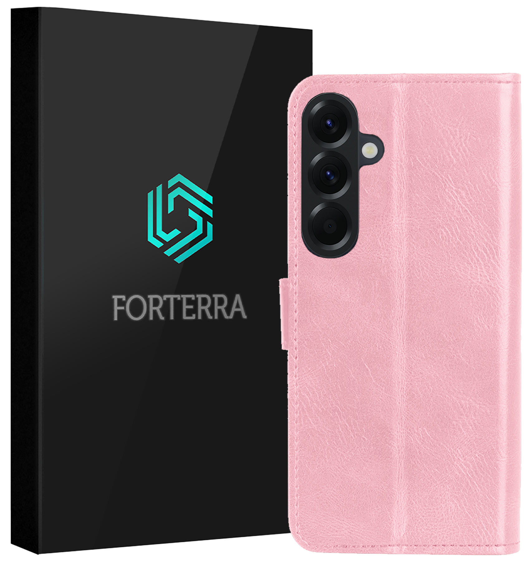 Forterra Forterra Samsung Galaxy A37 Hoesje Bookcase - Lichtroze