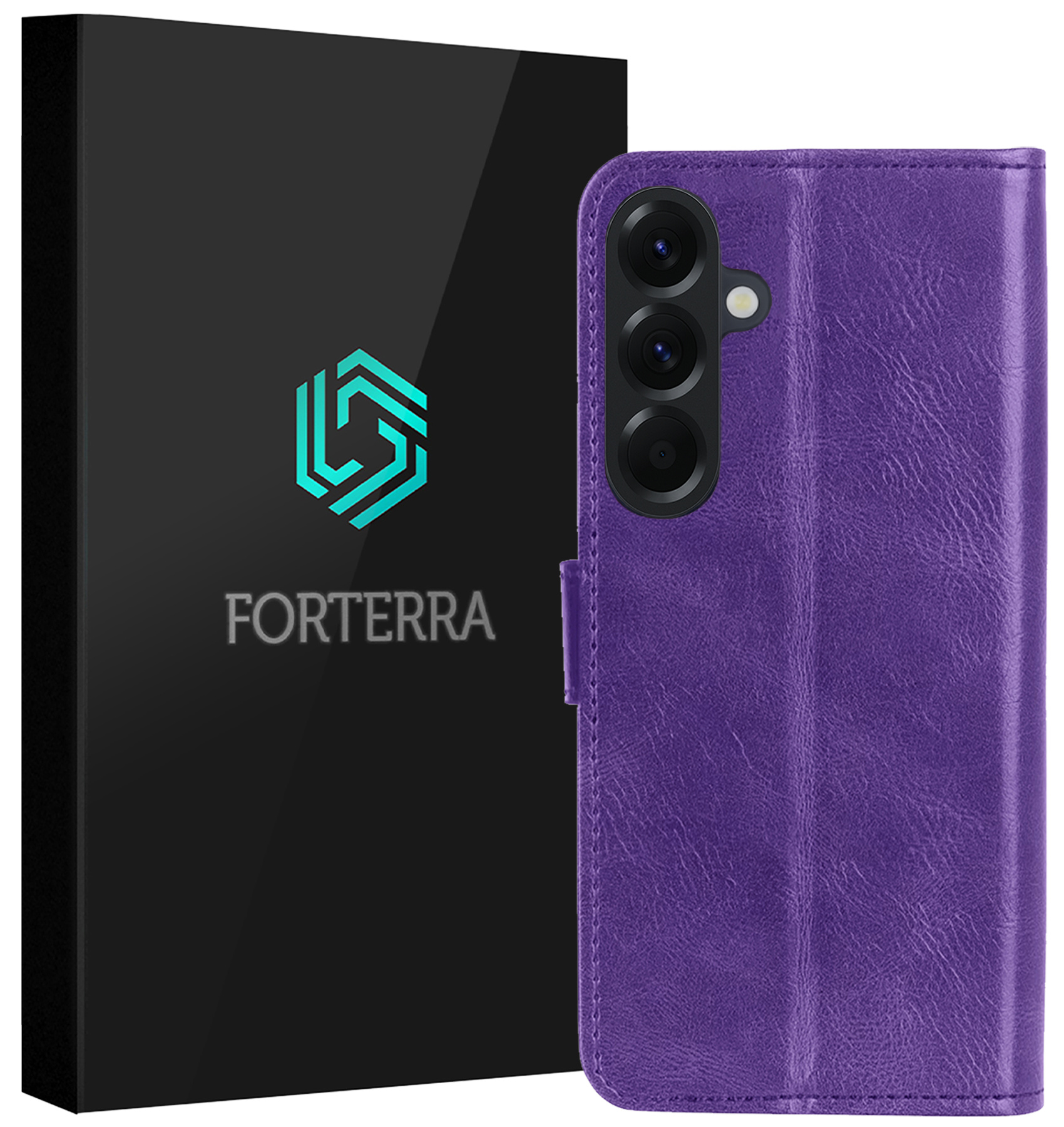 Forterra Forterra Samsung Galaxy A37 Hoesje Bookcase - Paars