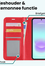Forterra Forterra Samsung Galaxy A37 Hoesje Bookcase - Rood
