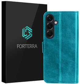 Forterra Forterra Samsung Galaxy A37 Hoesje Bookcase - Turquoise
