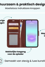 Forterra Forterra Samsung Galaxy A37 Hoesje Bookcase Met Screenprotector - Bruin