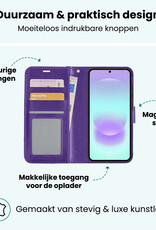 Forterra Forterra Samsung Galaxy A37 Hoesje Bookcase Met Screenprotector - Paars