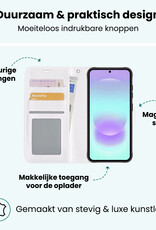 Forterra Forterra Samsung Galaxy A37 Hoesje Bookcase Met Screenprotector - Wit