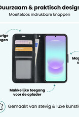 Forterra Forterra Samsung Galaxy A37 Hoesje Bookcase Met 2x Screenprotector - Zwart