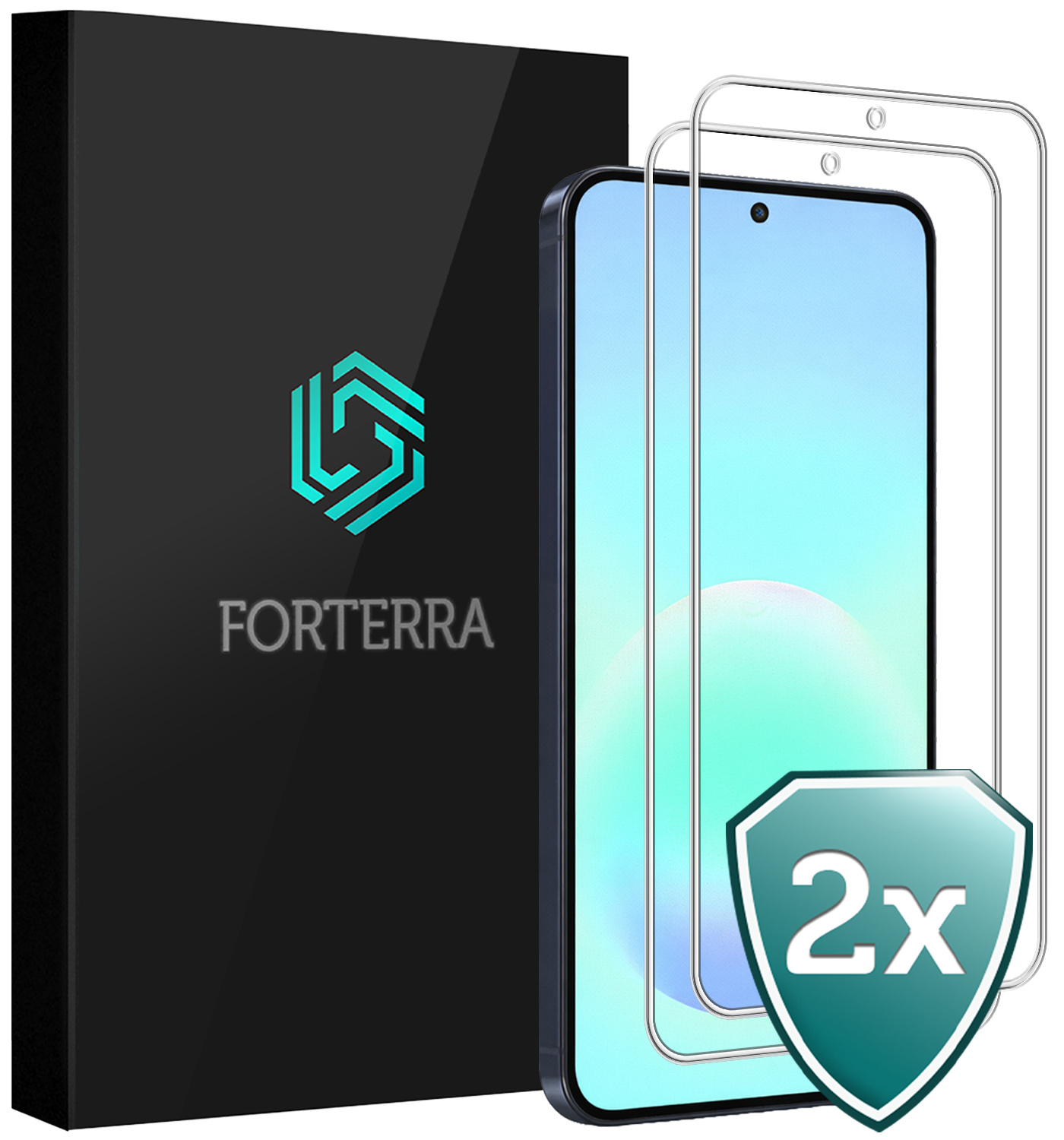 Forterra Forterra Samsung Galaxy A57 Screenprotector Glas - 2 PACK