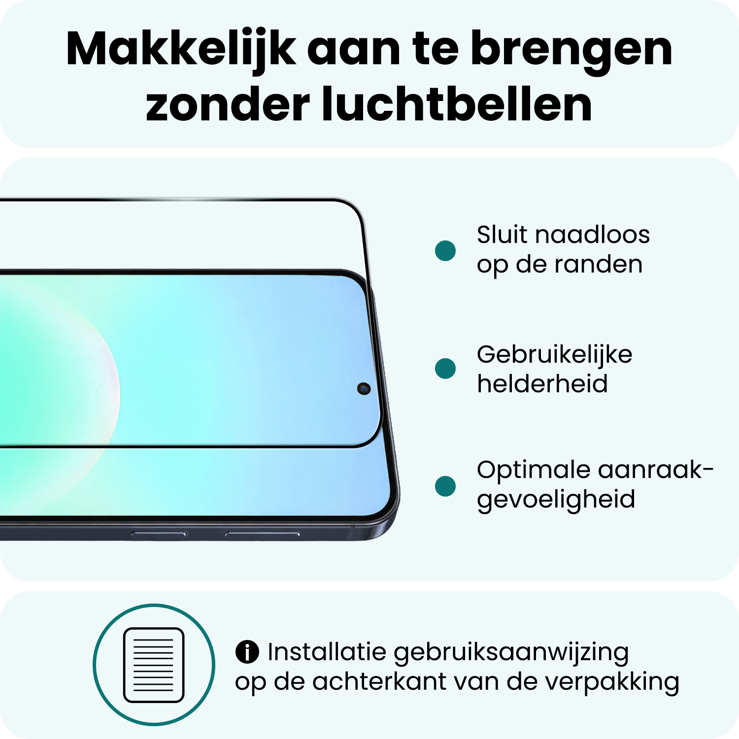 Forterra Forterra Samsung Galaxy A57 Screenprotector Glas Full Cover