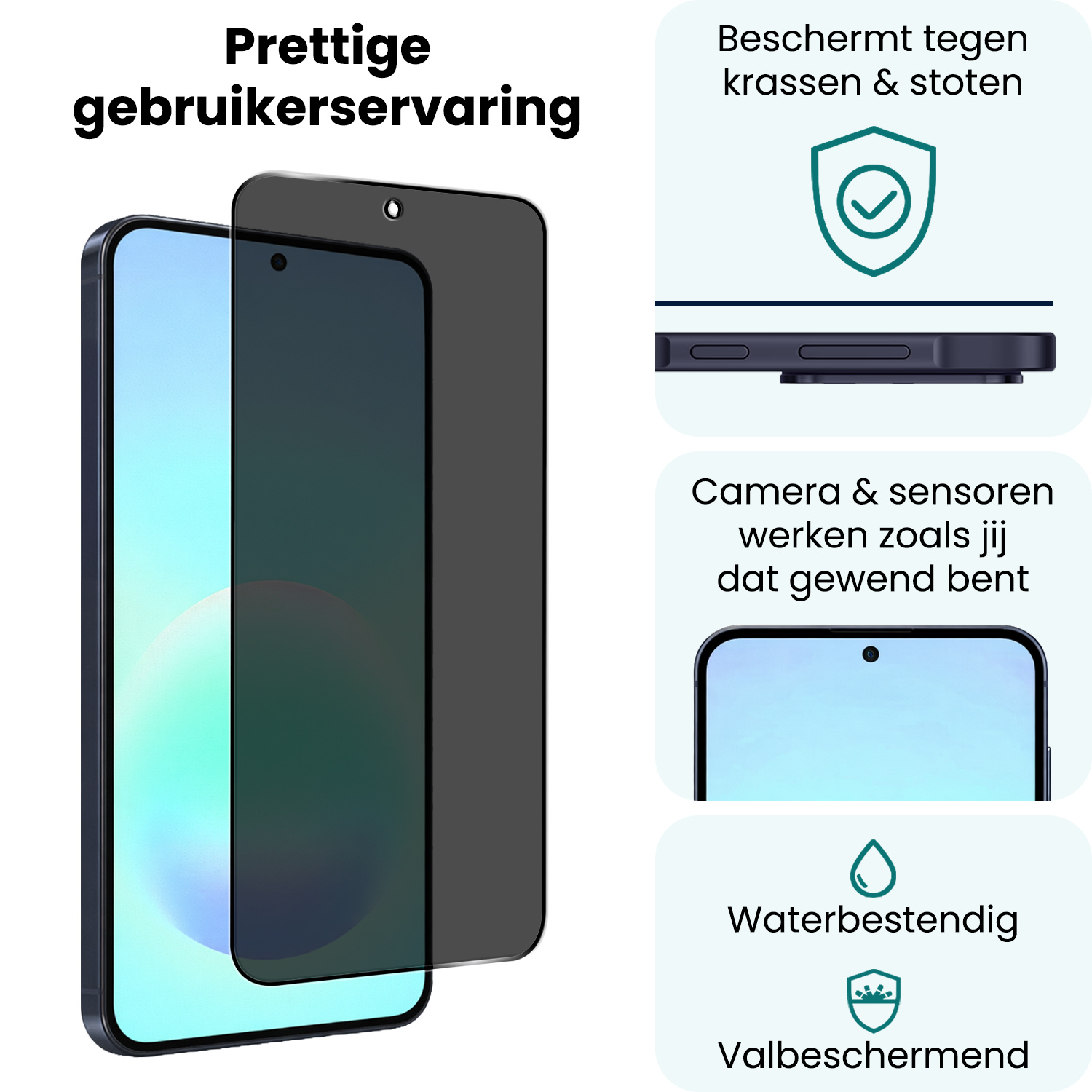 Forterra Forterra Samsung Galaxy A57 Screenprotector Glas Privacy