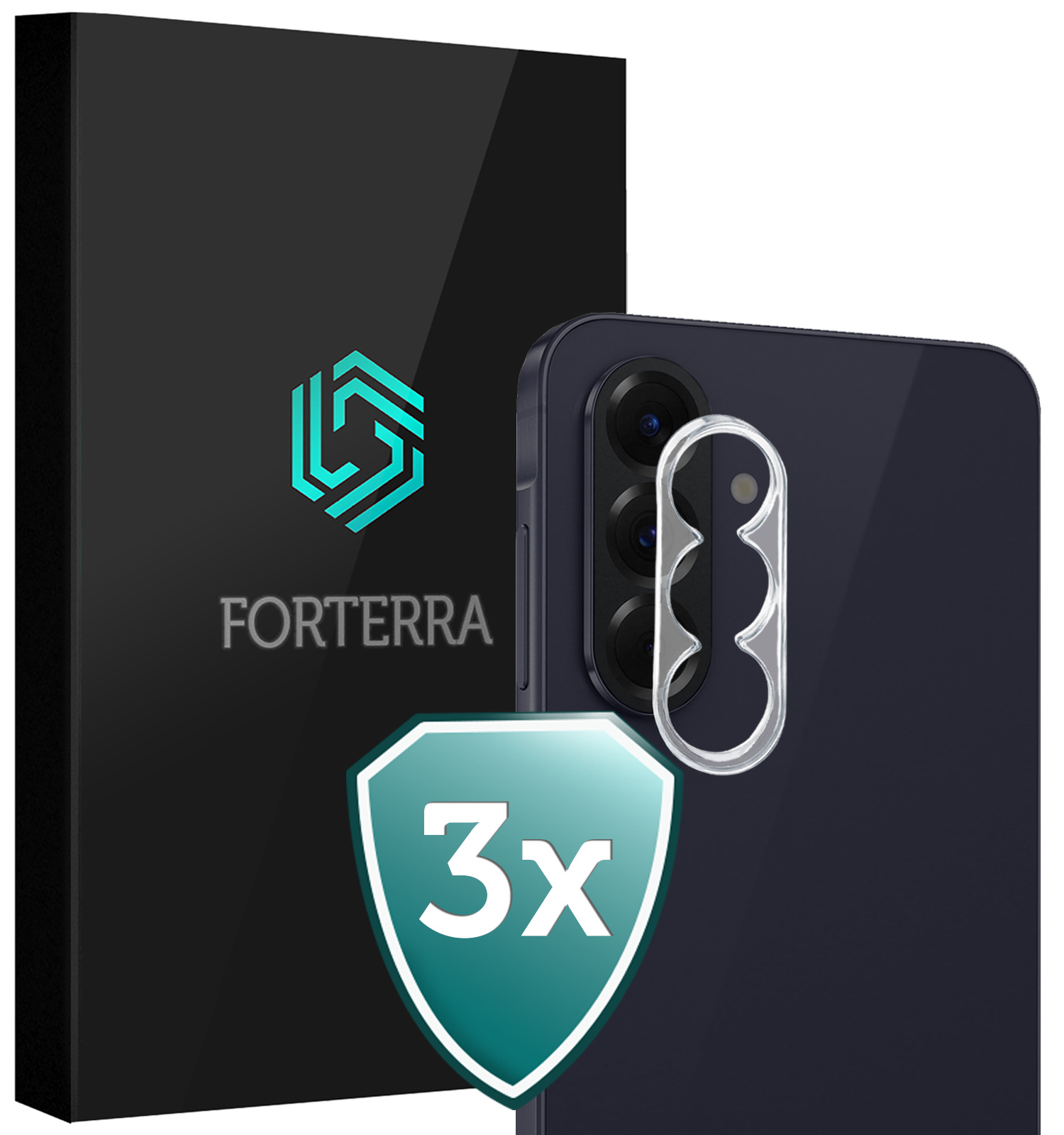 Forterra Forterra Samsung Galaxy A57 Camera Screenprotector - 3 PACK