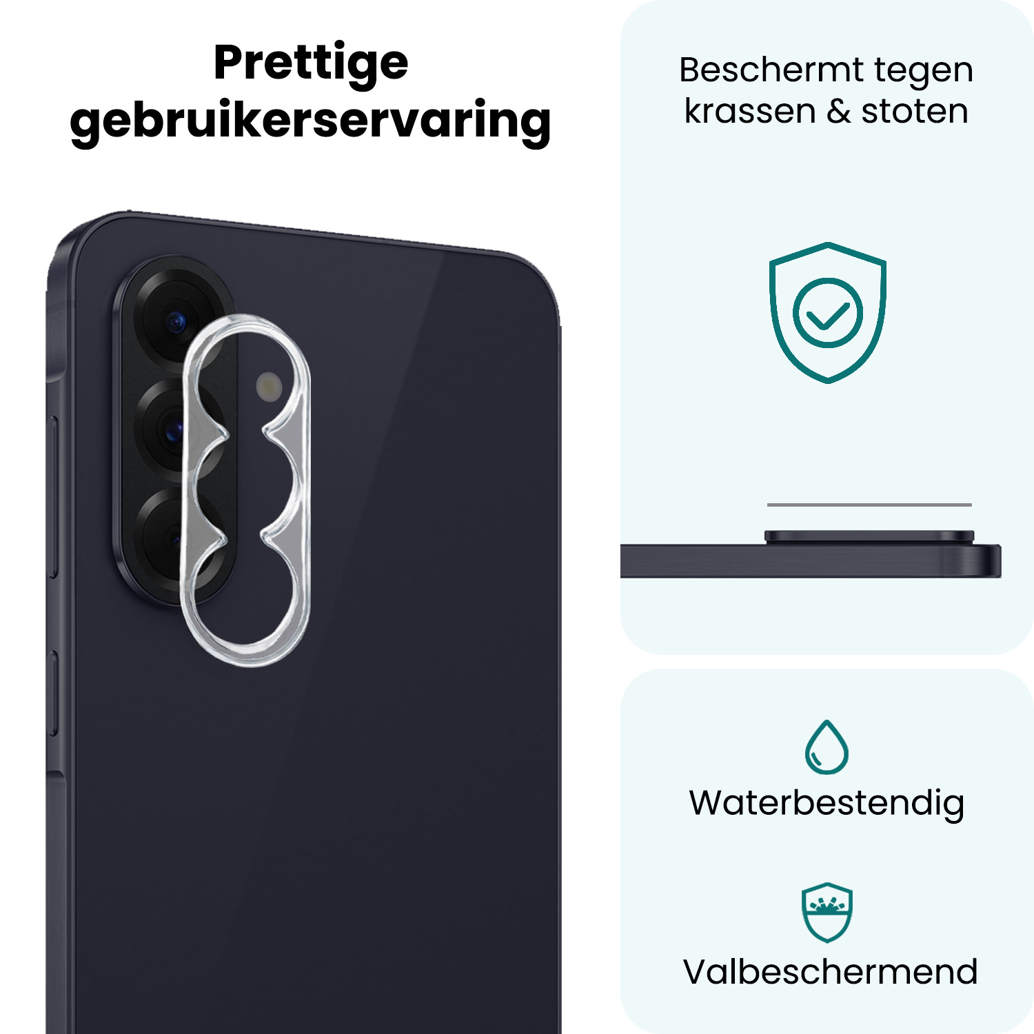 Forterra Forterra Samsung Galaxy A57 Camera Screenprotector - 3 PACK