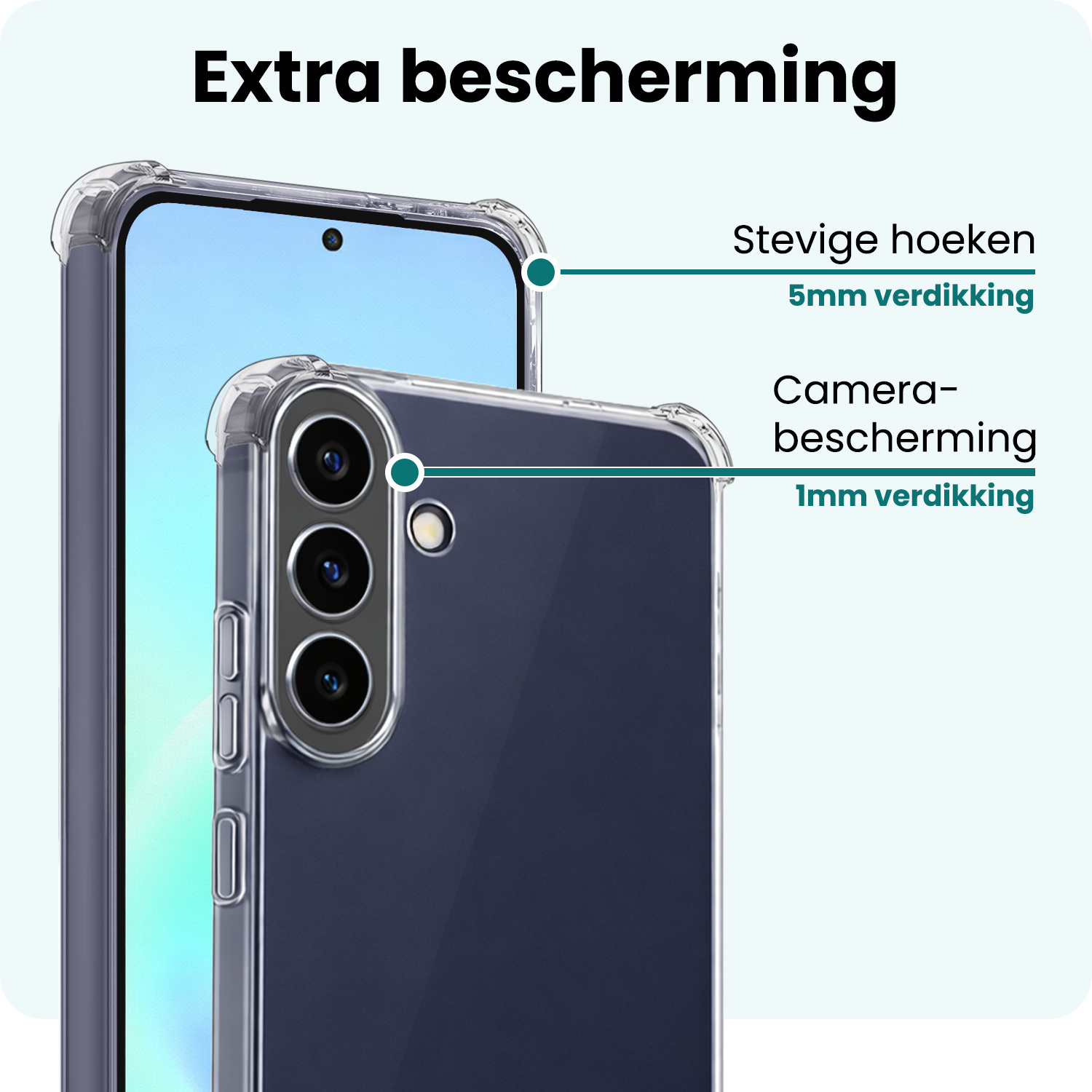 Forterra Forterra Samsung Galaxy A57 Hoesje Shockproof Met Screenprotector