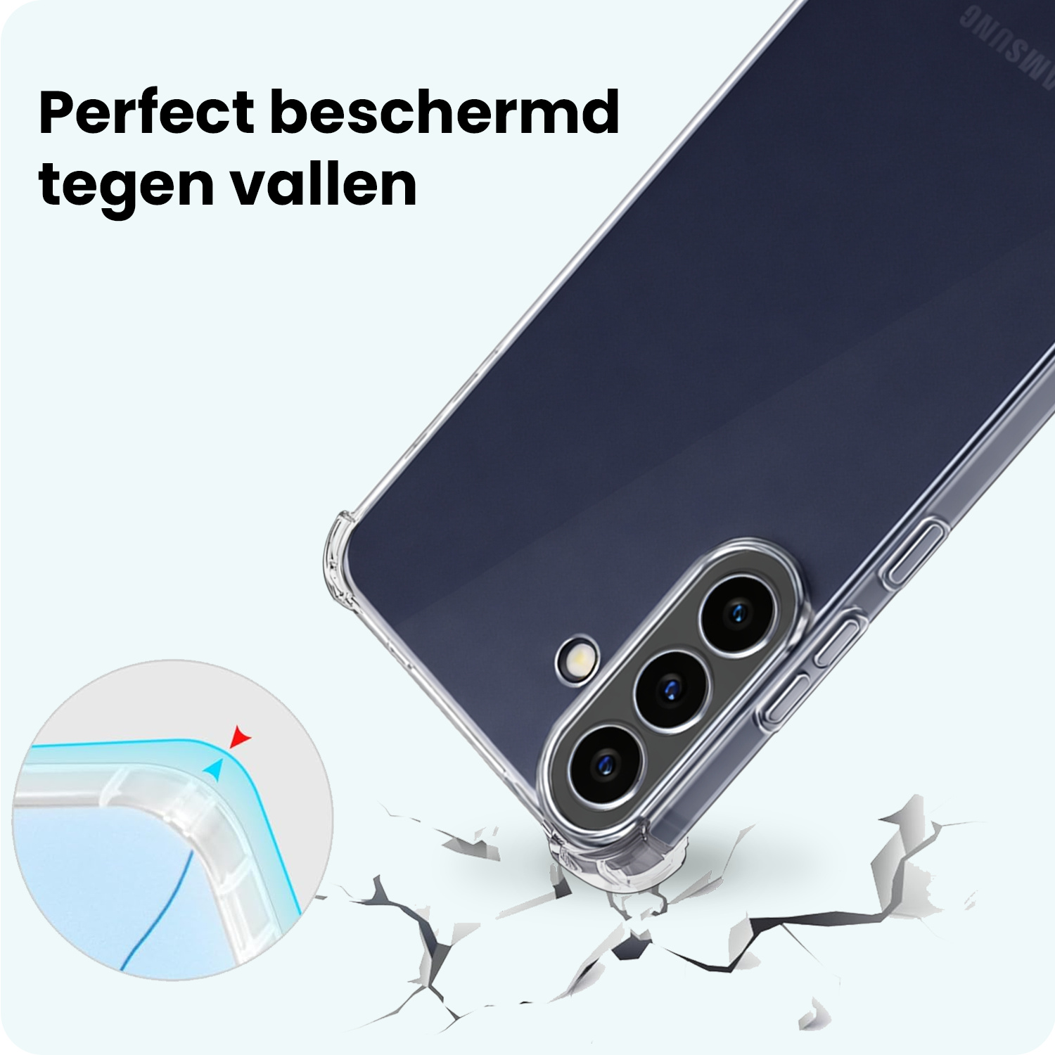 Forterra Forterra Samsung Galaxy A57 Hoesje Shockproof Met Screenprotector