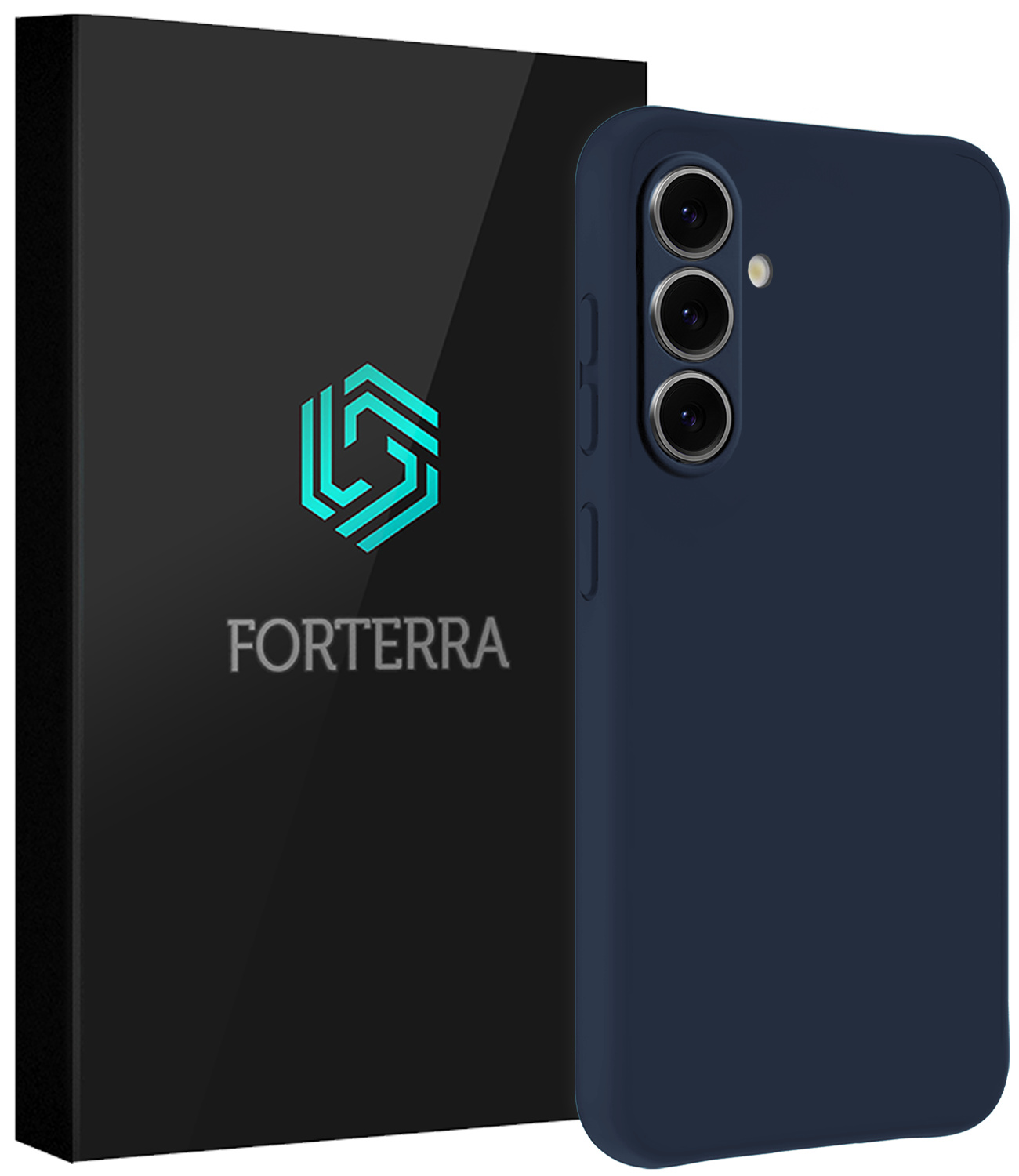 Forterra Forterra Samsung Galaxy A57 Hoesje Siliconen - Donkerblauw