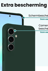 Forterra Forterra Samsung Galaxy A57 Hoesje Siliconen - Donkergroen