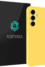 Forterra Forterra Samsung Galaxy A57 Hoesje Siliconen - Geel