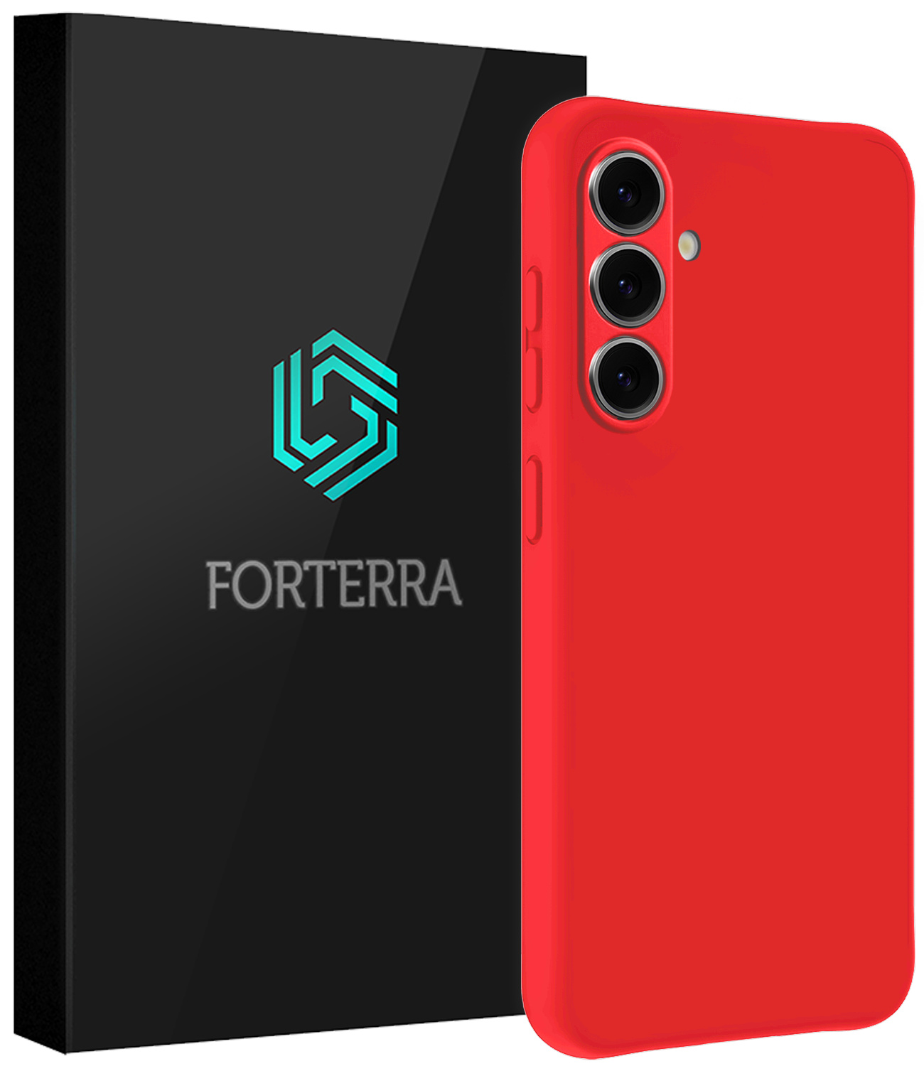 Forterra Forterra Samsung Galaxy A57 Hoesje Siliconen - Rood