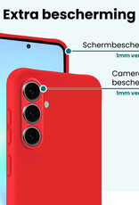 Forterra Forterra Samsung Galaxy A57 Hoesje Siliconen - Rood