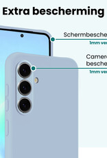 Forterra Forterra Samsung Galaxy A57 Hoesje Siliconen - Lichtblauw - 2 PACK