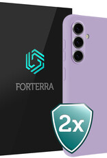 Forterra Forterra Samsung Galaxy A57 Hoesje Siliconen - Lila - 2 PACK