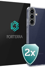 Forterra Forterra Samsung Galaxy A57 Hoesje Siliconen - Transparant - 2 PACK