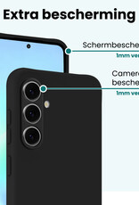 Forterra Forterra Samsung Galaxy A57 Hoesje Siliconen - Zwart - 2 PACK