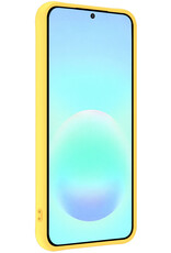 Forterra Forterra Samsung Galaxy A57 Hoesje Siliconen Met Screenprotector - Geel