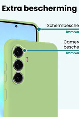 Forterra Forterra Samsung Galaxy A57 Hoesje Siliconen Met Screenprotector - Groen