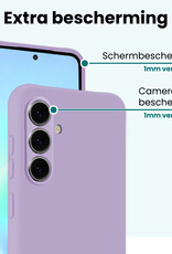 Forterra Forterra Samsung Galaxy A57 Hoesje Siliconen Met Screenprotector - Lila