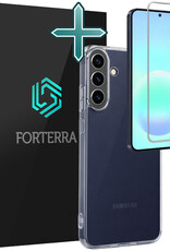 Forterra Forterra Samsung Galaxy A57 Hoesje Siliconen Met Screenprotector - Transparant