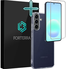 Forterra Forterra Samsung Galaxy A57 Hoesje Siliconen Met Screenprotector - Transparant