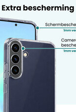 Forterra Forterra Samsung Galaxy A57 Hoesje Siliconen Met Screenprotector - Transparant