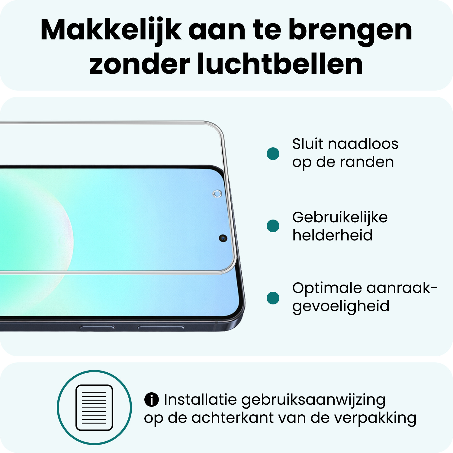 Forterra Forterra Samsung Galaxy A57 Hoesje Siliconen Met 2x Screenprotector - Lichtroze